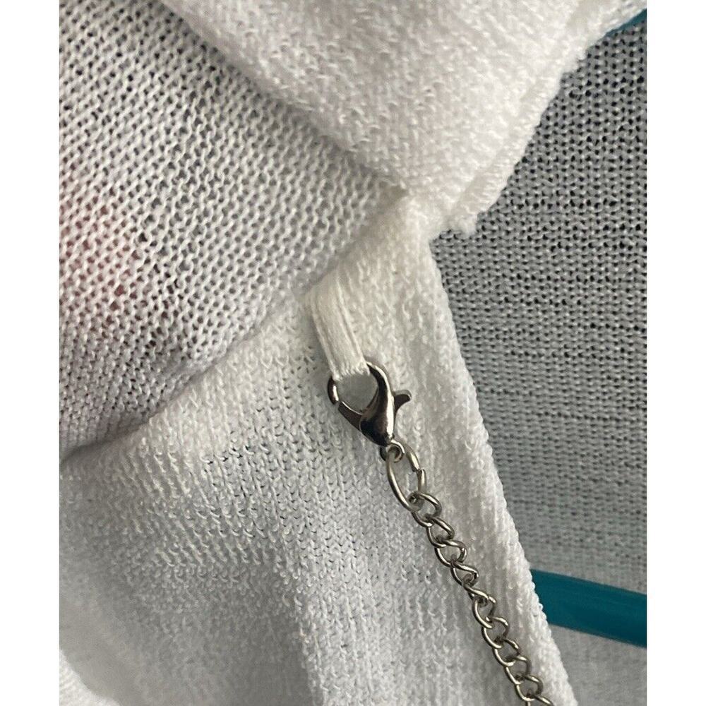 Alfred Dunner Top 1X Tank And Sweater With Detachable Jewelry NWT - Picture 6 of 6